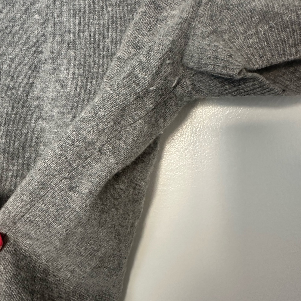 Quince Grey Cashmere T Shirt - Picture 3 of 7